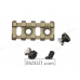Zenitco B-2 Rail - CNC D16T Aluminum 45mm Picatinny Bracket for Bazis-Rail Handguards (Black, Desert & Golden Khaki)
