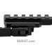 Zenitco B-5 QD Riser Mount V2.0 - See-Through Picatinny-to-Picatinny Riser Adapter with Quick-Detach Lever (Black)
