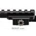 Zenitco B-5 QD Riser Mount V2.0 - See-Through Picatinny-to-Picatinny Riser Adapter with Quick-Detach Lever (Black)