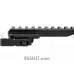 Zenitco B-5U QD Riser Mount - See-Through Picatinny-to-Picatinny Riser Adapter with Quick-Detach Lever (Black)