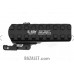 Zenitco B-5VU V2.0 QD Riser Mount - Extended See-Through Picatinny-to-Picatinny Riser Adapter with Quick-Detach Lever (Black)