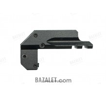 Zenitco B-8K Sidearm Light Rail - CNC D16T Aluminum Picatinny Adapter for the Yarygin (Viking) Frame (Black)