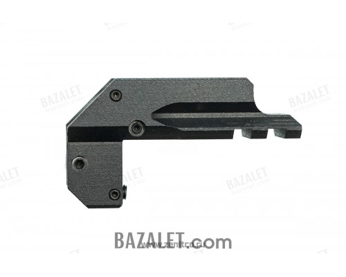 Zenitco B-8K Sidearm Light Rail - CNC D16T Aluminum Picatinny Adapter for the Yarygin (Viking) Frame (Black)