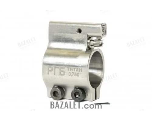 Zenitco RGB-1 Adjustable Gas Block - VT-6 Titanium 0.750 in (AR-15)