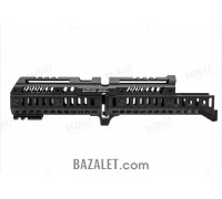 Zenitco Sport-4S Handguard Kit - Reinforced CNC D16T Aluminum Modular Handguard System for Full-Length AK-Pattern Carbines (Basis Rails, Black & Desert)