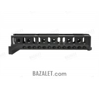 Zenitco B-10L Handguard Rail - CNC D16T Aluminum AK-Pattern Handguard with Bazis Rails (Black, Desert & Golden Khaki)