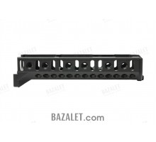 Zenitco B-10L Handguard Rail - CNC D16T Aluminum AK-Pattern Handguard with Bazis Rails (Black, Desert & Golden Khaki)