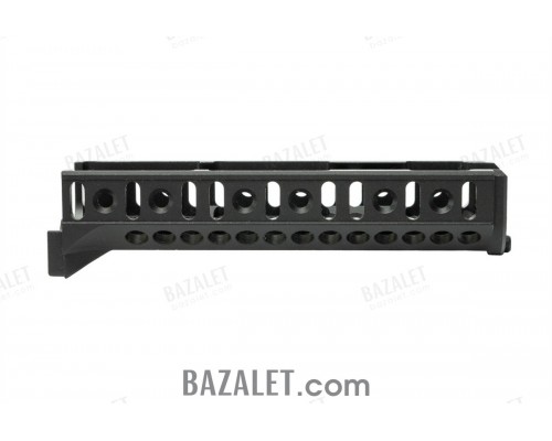 Zenitco B-10L Handguard Rail - CNC D16T Aluminum AK-Pattern Handguard with Bazis Rails (Black, Desert & Golden Khaki)