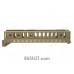Zenitco B-10L Handguard Rail - CNC D16T Aluminum AK-Pattern Handguard with Bazis Rails (Black, Desert & Golden Khaki)
