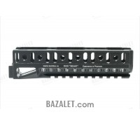 Zenitco B-10U Handguard Rail - CNC D16T Aluminum AK-Pattern Handguard with Picatinny & Bazis Rails (Black, Desert & Golden Khaki)