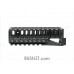 Zenitco B-11 Handguard Rail - CNC D16T Aluminum Three-Picatinny Handguard for AKS-74U Carbines (Black, Desert & Golden Khaki)