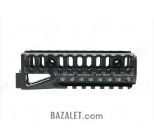 Zenitco B-11 Handguard Rail - CNC D16T Aluminum Three-Picatinny Handguard for AKS-74U Carbines (Black, Desert & Golden Khaki)