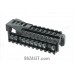 Zenitco B-11 Handguard Rail - CNC D16T Aluminum Three-Picatinny Handguard for AKS-74U Carbines (Black, Desert & Golden Khaki)