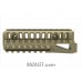 Zenitco B-11 Handguard Rail - CNC D16T Aluminum Three-Picatinny Handguard for AKS-74U Carbines (Black, Desert & Golden Khaki)