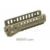 Zenitco B-11U Handguard Rail - Lightweight CNC D16T Aluminum Handguard for AKS-74U Carbines (Black, Desert & Golden Khaki)