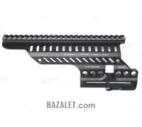 Zenitco B-13P Rail - CNC D16T Aluminum Long Picatinny Mount for the Side Dovetail (Swallowtail) Receiver Rail (Black, Desert & Golden Khaki)