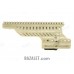 Zenitco B-13P Rail - CNC D16T Aluminum Long Picatinny Mount for the Side Dovetail (Swallowtail) Receiver Rail (Black, Desert & Golden Khaki)