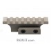 Zenitco B-18 Rear Sight Rail - CNC D16T Aluminum Picatinny Adapter for AKS-74U Rear Sight (Black, Desert & Golden Khaki)
