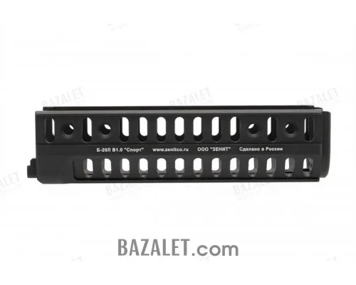 Zenitco B-20L Handguard Rail - CNC D16T Aluminum Three-Sided Bazis Handguard for RPK-Pattern Carbines (V1.0 / V1.1, Black & Desert)