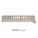 Zenitco B-21L Handguard Rail - CNC D16T Aluminum Three-Sided Bazis Lower Handguard for Vityaz-SN / Saiga-9 / TR9 Paradox Carbines (Black, Desert & Golden Khaki)