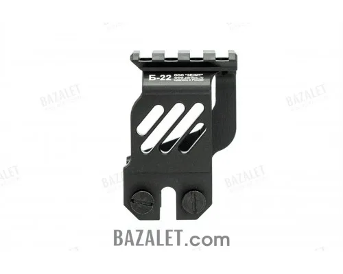 Zenitco B-22 Rear Sight Rail Mount - CNC D16T Aluminum Picatinny Bracket Over the Rear Sight Block for AK-Pattern Handguards (Black, Desert & Golden Khaki)