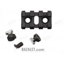 Zenitco B-2L Picatinny Rail Adapter - CNC D16T Aluminum Bazis-to-Picatinny Rail with Cam-Lock & Screw (35 mm, Black, Desert & Golden Khaki)