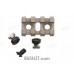 Zenitco B-2L Picatinny Rail Adapter - CNC D16T Aluminum Bazis-to-Picatinny Rail with Cam-Lock & Screw (35 mm, Black, Desert & Golden Khaki)