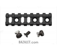 Zenitco B-2U Picatinny Rail Adapter - CNC D16T Aluminum Bazis-to-Picatinny Rail with Cam-Lock & Screw (75 mm, Black, Desert & Golden Khaki)