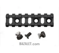Zenitco B-2U Picatinny Rail Adapter - CNC D16T Aluminum Bazis-to-Picatinny Rail with Cam-Lock & Screw (75 mm, Black, Desert & Golden Khaki)