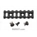 Zenitco B-2U Picatinny Rail Adapter - CNC D16T Aluminum Bazis-to-Picatinny Rail with Cam-Lock & Screw (75 mm, Black, Desert & Golden Khaki)