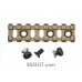 Zenitco B-2U Picatinny Rail Adapter - CNC D16T Aluminum Bazis-to-Picatinny Rail with Cam-Lock & Screw (75 mm, Black, Desert & Golden Khaki)