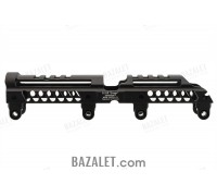 Zenitco B-31L Rail - CNC D16T Aluminum Picatinny Rail Over the Gas Tube for AK-Pattern Carbines (Black, Desert & Golden Khaki)