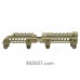 Zenitco B-31L Rail - CNC D16T Aluminum Picatinny Rail Over the Gas Tube for AK-Pattern Carbines (Black, Desert & Golden Khaki)