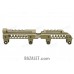 Zenitco B-31L Rail - CNC D16T Aluminum Picatinny Rail Over the Gas Tube for AK-Pattern Carbines (Black, Desert & Golden Khaki)