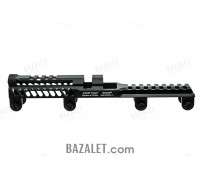 Zenitco B-31LN Rail - CNC D16T Aluminum Picatinny Rail Over the Gas Tube for Saiga-9 Carbines (Black, Desert & Golden Khaki)