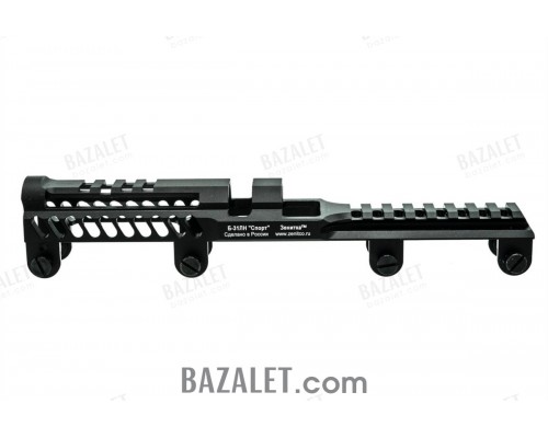 Zenitco B-31LN Rail - CNC D16T Aluminum Picatinny Rail Over the Gas Tube for Saiga-9 Carbines (Black, Desert & Golden Khaki)