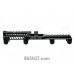 Zenitco B-31LN Rail - CNC D16T Aluminum Picatinny Rail Over the Gas Tube for Saiga-9 Carbines (Black, Desert & Golden Khaki)