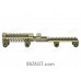 Zenitco B-31LN Rail - CNC D16T Aluminum Picatinny Rail Over the Gas Tube for Saiga-9 Carbines (Black, Desert & Golden Khaki)