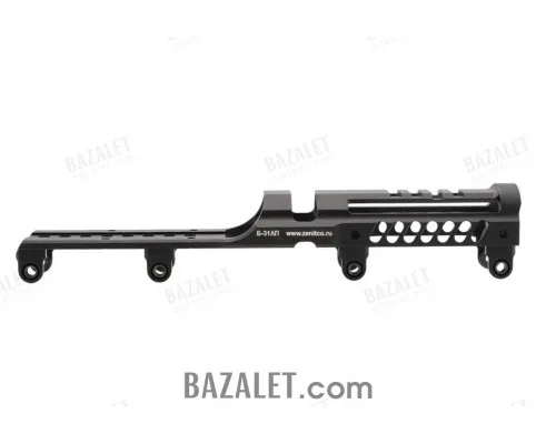 Zenitco B-31LP Rail - CNC D16T Aluminum Picatinny Rail Over the Gas Tube for Saiga-9 Carbines (Black & Desert)