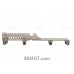 Zenitco B-31LP Rail - CNC D16T Aluminum Picatinny Rail Over the Gas Tube for Saiga-9 Carbines (Black & Desert)