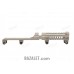 Zenitco B-31LP Rail - CNC D16T Aluminum Picatinny Rail Over the Gas Tube for Saiga-9 Carbines (Black & Desert)
