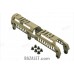 Zenitco B-31N Rail - CNC D16T Aluminum Picatinny Rail Over the Gas Tube for AK-Pattern Carbines (Black, Desert & Golden Khaki)