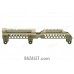 Zenitco B-31N Rail - CNC D16T Aluminum Picatinny Rail Over the Gas Tube for AK-Pattern Carbines (Black, Desert & Golden Khaki)
