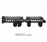 Zenitco B-31RPK Rail - CNC D16T Aluminum Upper Picatinny Rail Over the Gas Tube for RPK-Pattern Carbines (Black & Desert)