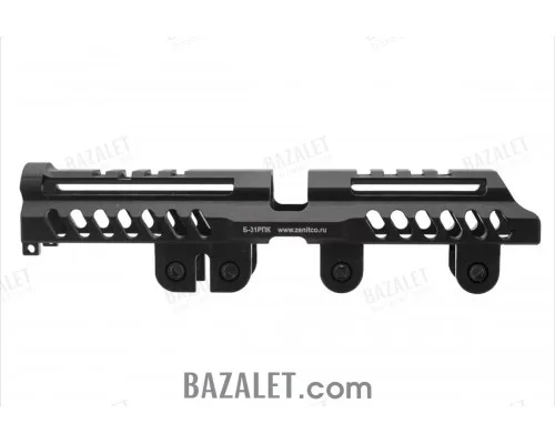 Zenitco B-31RPK Rail - CNC D16T Aluminum Upper Picatinny Rail Over the Gas Tube for RPK-Pattern Carbines (Black & Desert)