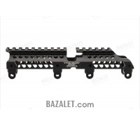 Zenitco B-31S V2.0 Rail - CNC D16T Aluminum Picatinny Rail Over the Gas Tube for AK-Pattern Carbines (Black, Desert & Golden Khaki)