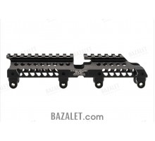 Zenitco B-31S V2.0 Rail - CNC D16T Aluminum Picatinny Rail Over the Gas Tube for AK-Pattern Carbines (Black, Desert & Golden Khaki)