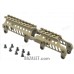 Zenitco B-31S V2.0 Rail - CNC D16T Aluminum Picatinny Rail Over the Gas Tube for AK-Pattern Carbines (Black, Desert & Golden Khaki)