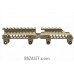 Zenitco B-31S V2.0 Rail - CNC D16T Aluminum Picatinny Rail Over the Gas Tube for AK-Pattern Carbines (Black, Desert & Golden Khaki)