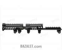 Zenitco B-31U/RPK Rail - CNC D16T Aluminum Extended Upper Picatinny Rail Over the Gas Tube for RPK-Pattern Carbines (Black & Desert)
